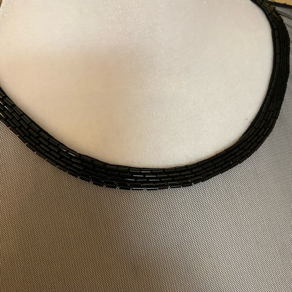 Jacqueline Ferrar Vintage Elegant Silk Beaded Mini Evening Dress, Black, Size 10 - Picture 10 of 11
